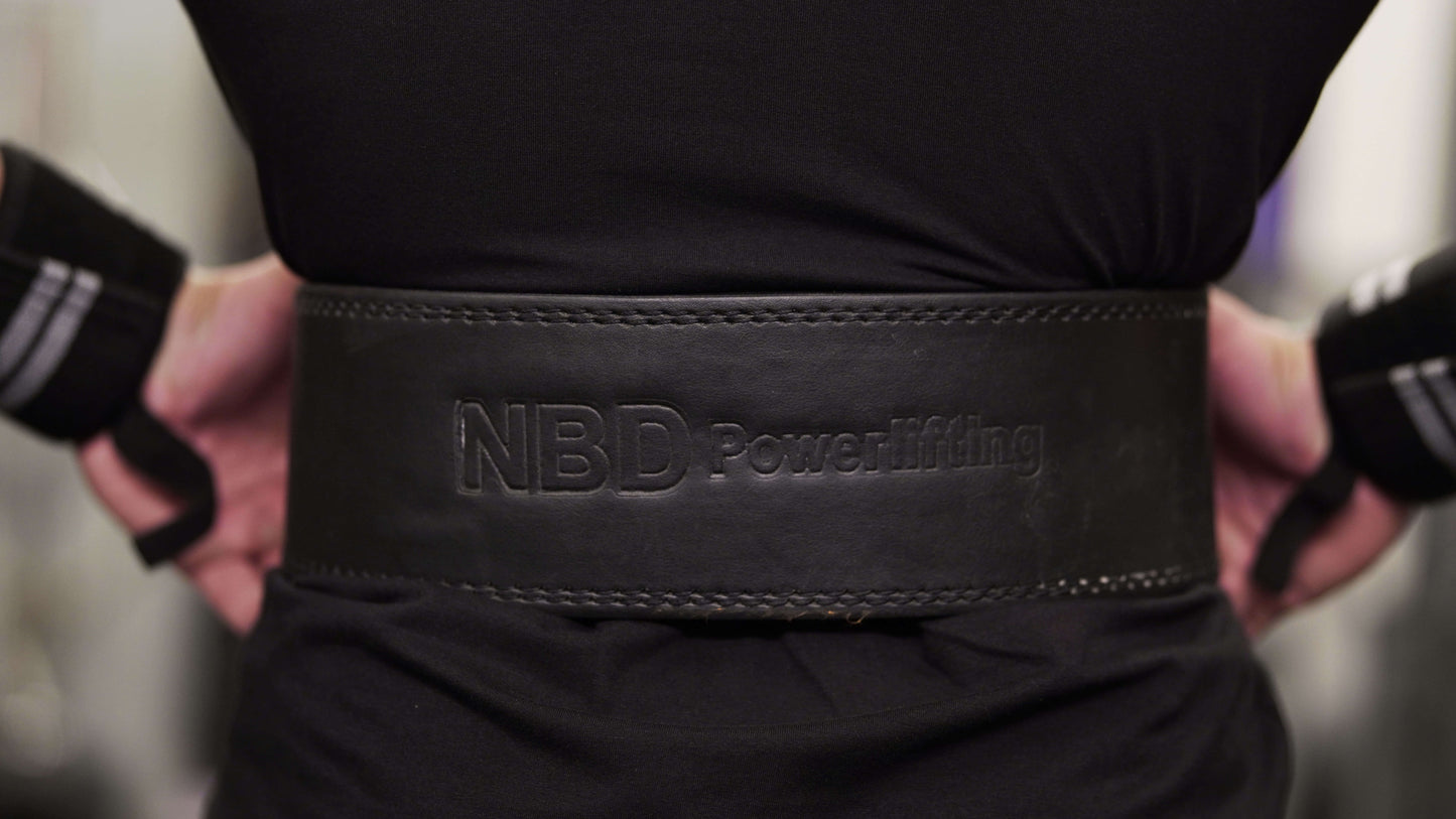 NBD 3PIN Adjustable Mechanism Lever Premium Leather Lever Belt + FREE Powerlifting Special 'Wrist Wraps' worth 1200₹