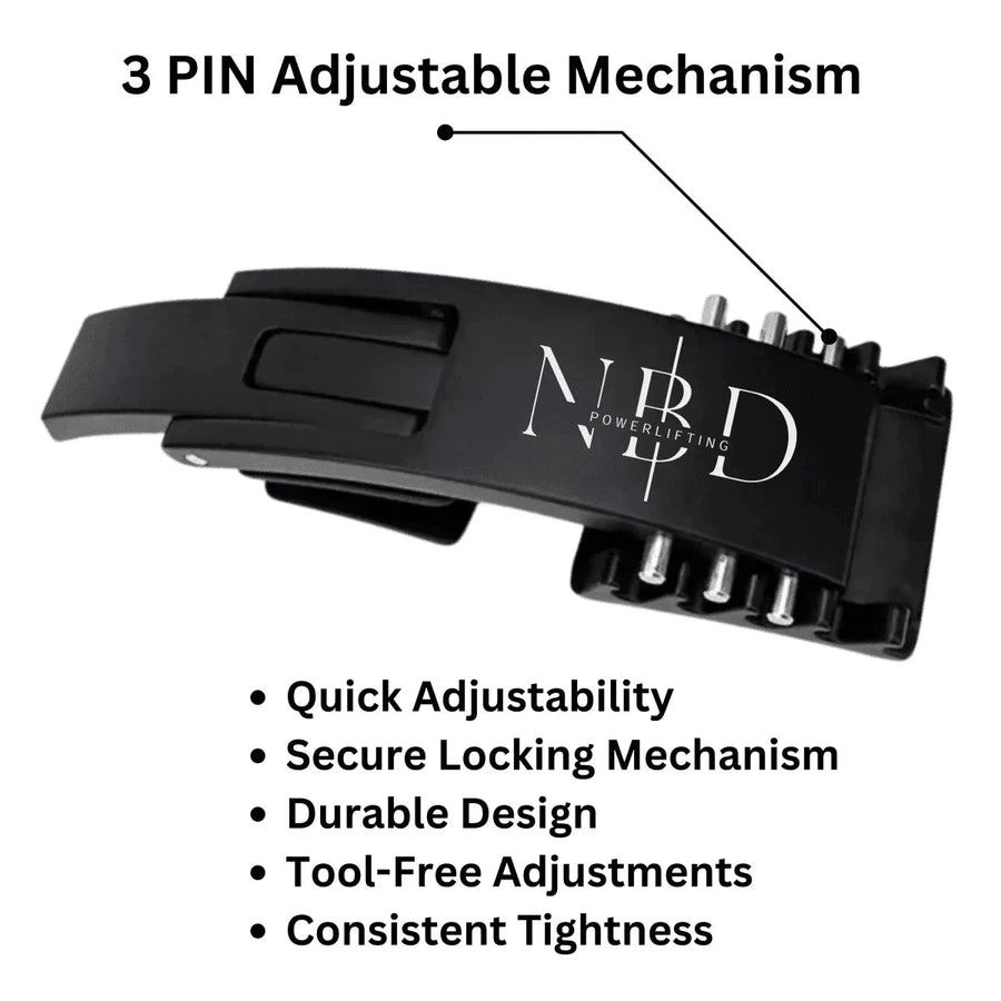 13mm powerlifting belt for sale - NBD NBD 3PIN Adjustable Mechanism Lever Premium Leather Lever Belt + FREE Powerlifting Spec