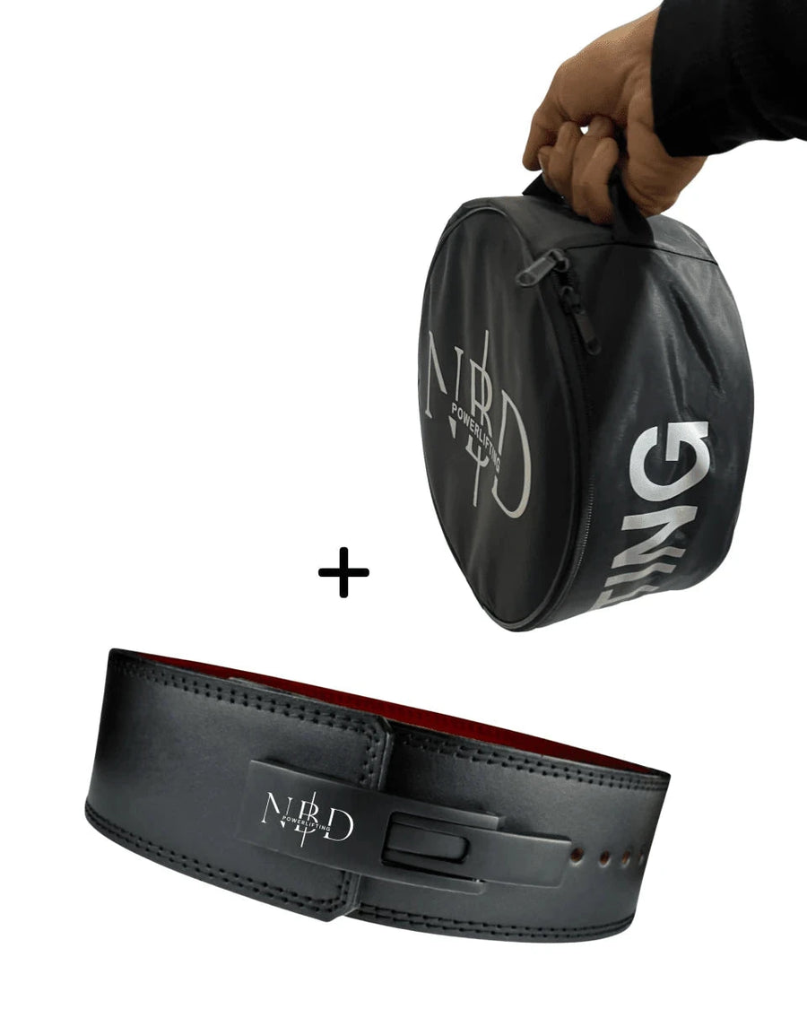 NBD NBD Classic Lever Premium Leather Belt back view - 13mm powerlifting belt for sale