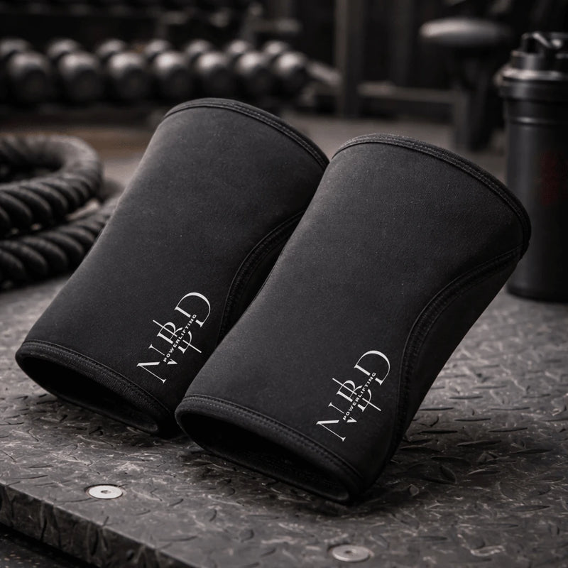 premium 13mm weightlifting belt - NBD NBD Elbow Sleeves — Premium Grade side angle view