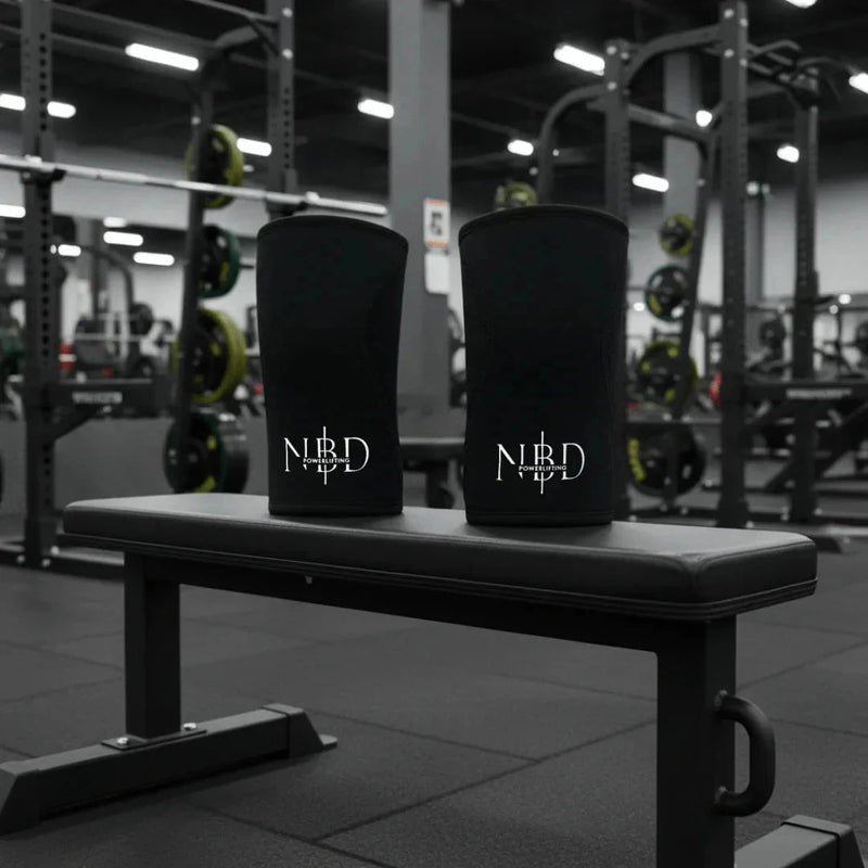 knee sleeves powerlifting India - NBD NBD Knee Sleeves 7mm detail close-up
