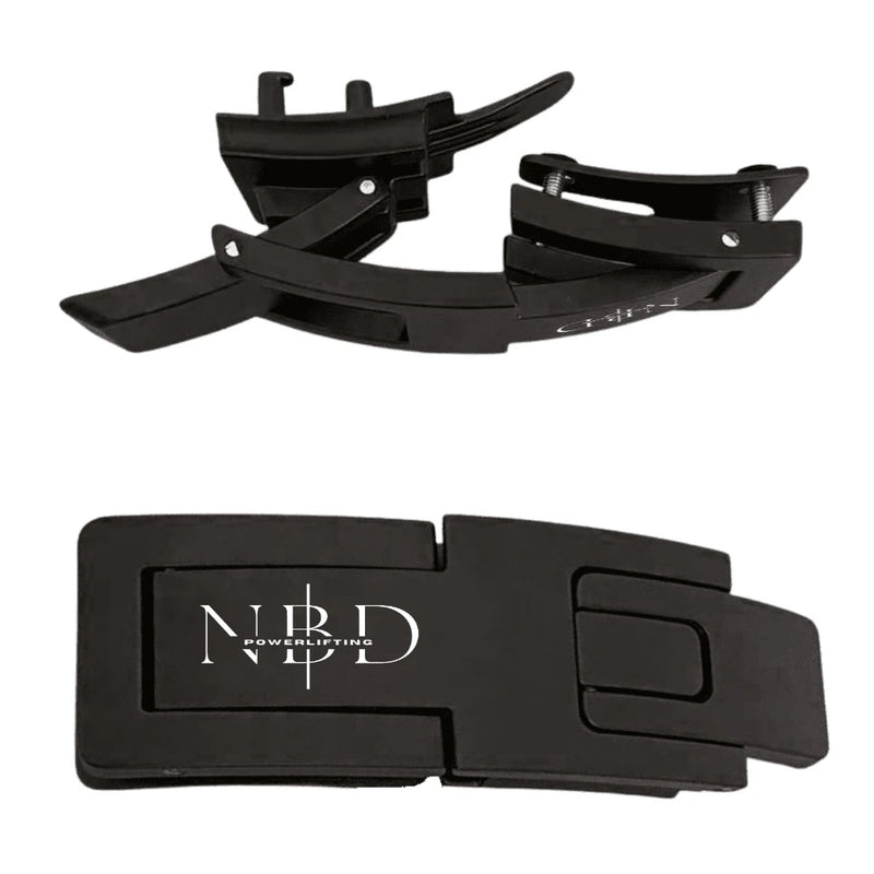 13mm powerlifting belt for sale - NBD NBD Powerlifting Belt Levers detail close-up
