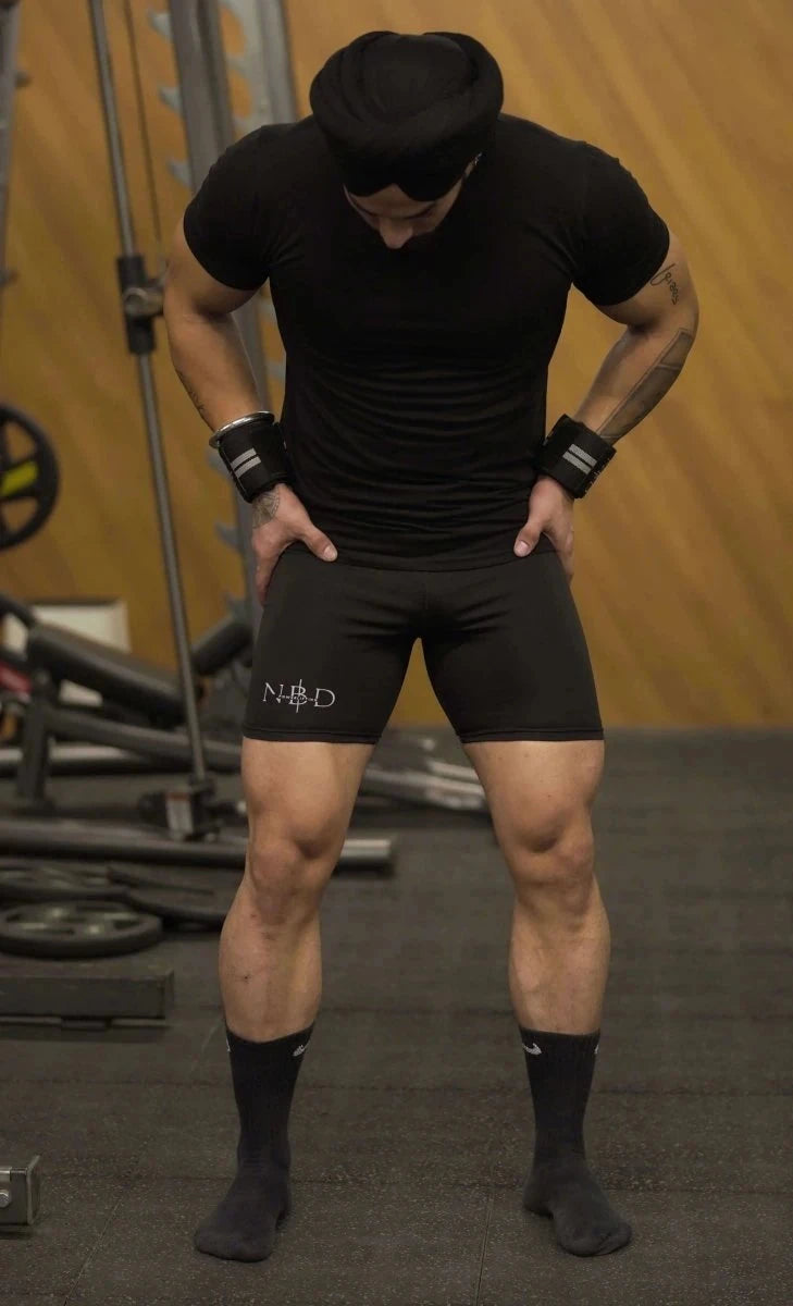 NBD NBD 'Training Tights' back view - NBD vs other powerlifting brands India