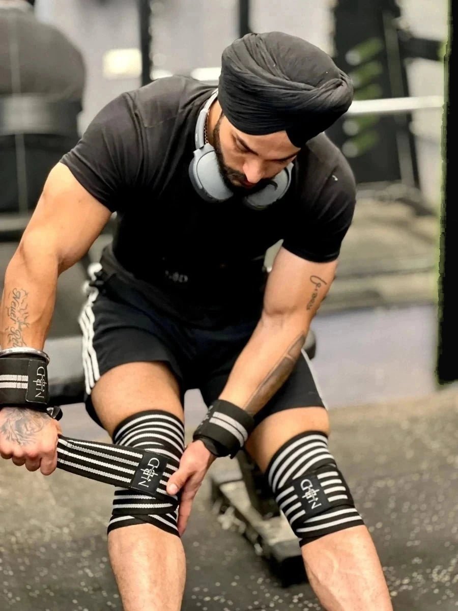 NBD heavy duty powerlifting knee wraps — knee wraps collection