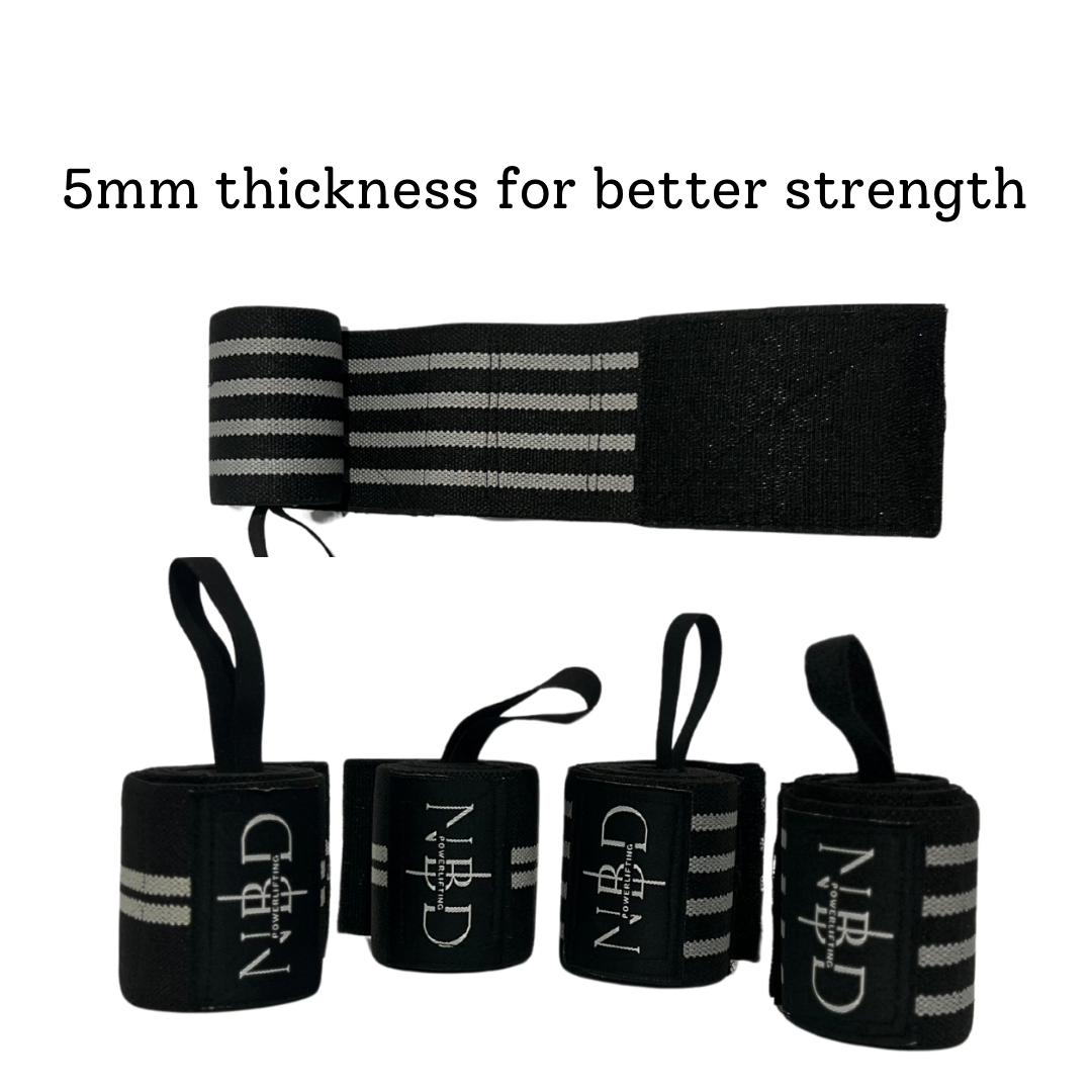5mm Thickness for Optimal Strength - NBD Powerlifting Wrist Wraps