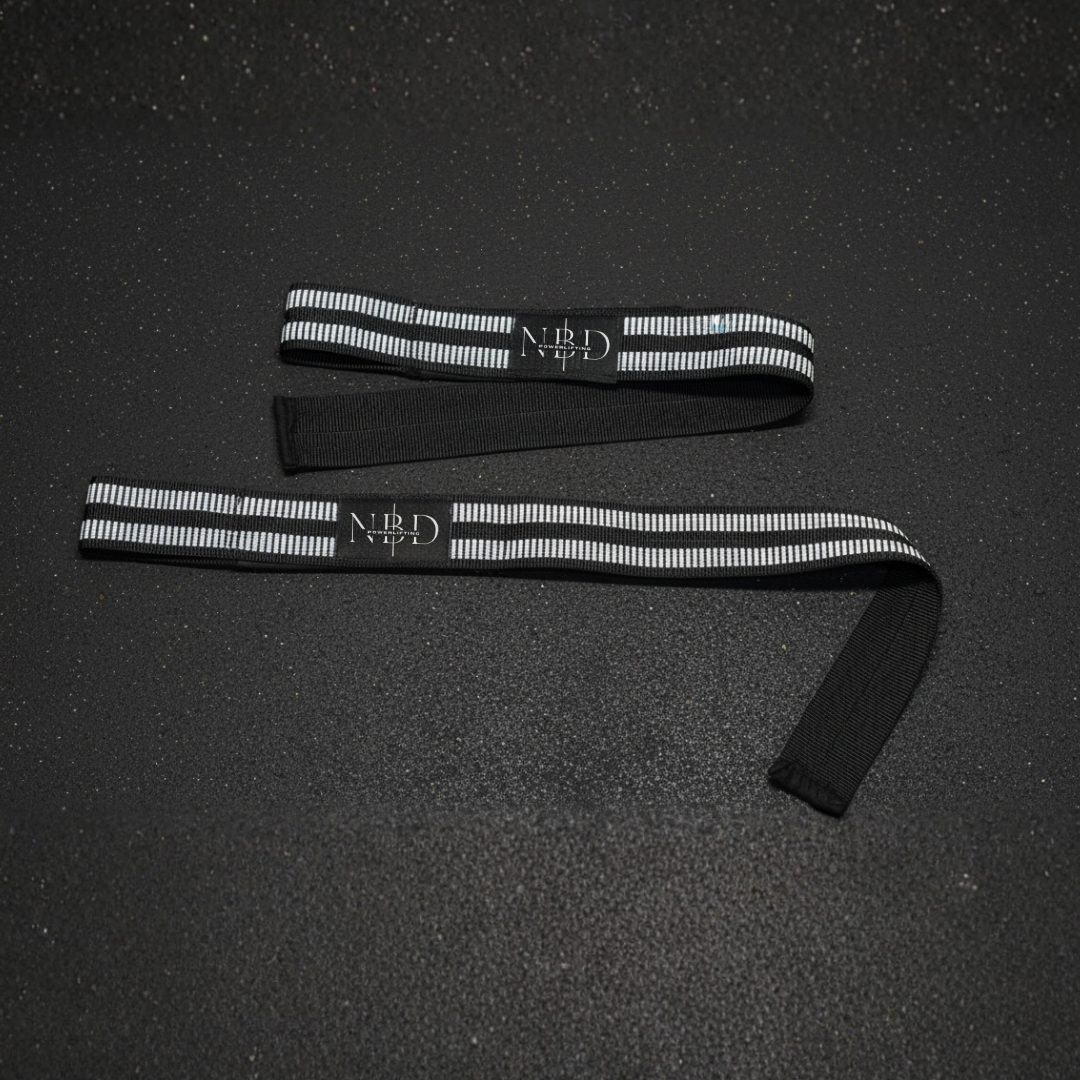 NBD Lifting Straps with Special White Rubber Covering for Maximum Rigidity & Support