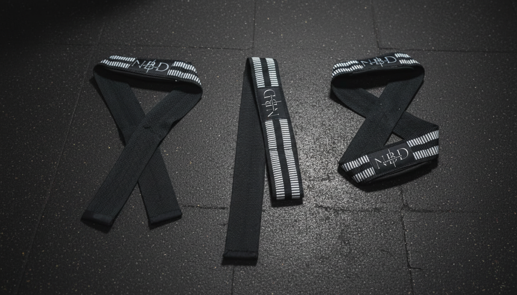 NBD Lifting Straps with Special White Rubber Covering for Maximum Rigidity & Support