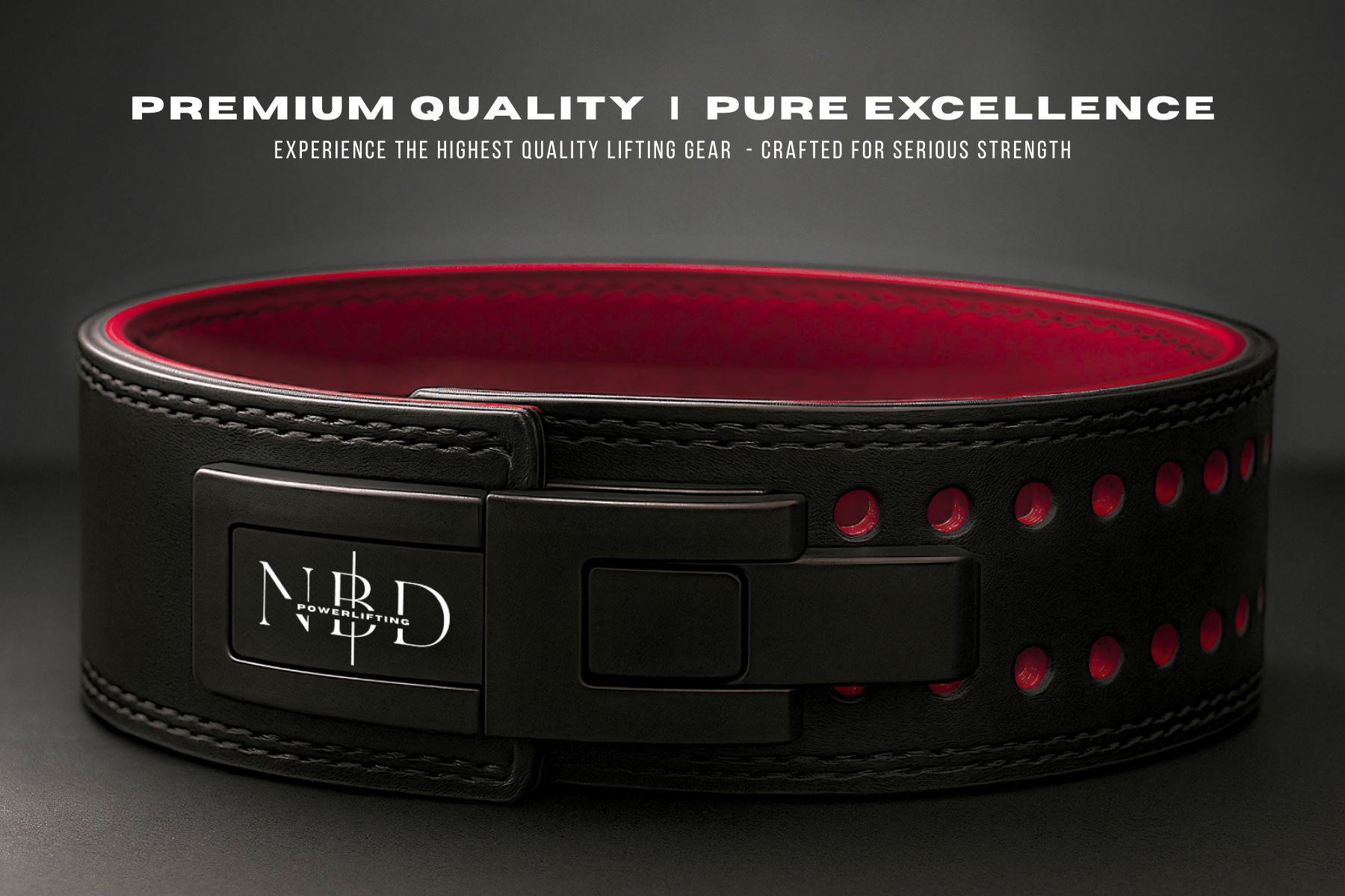 NBD 13mm Premium Leather Belt (Tights,Powerlifting Wraps & Lifting Straps)