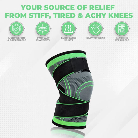 5mm Compression knee sleeves with embracing straps