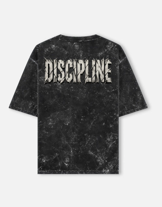 DISCIPLINE oversized acid wash tee