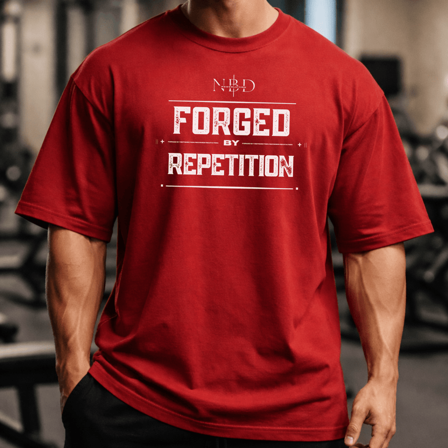 NBD Forged by Repetition - NBD Premium Oversized Tee - premium 13mm weightlifting belt