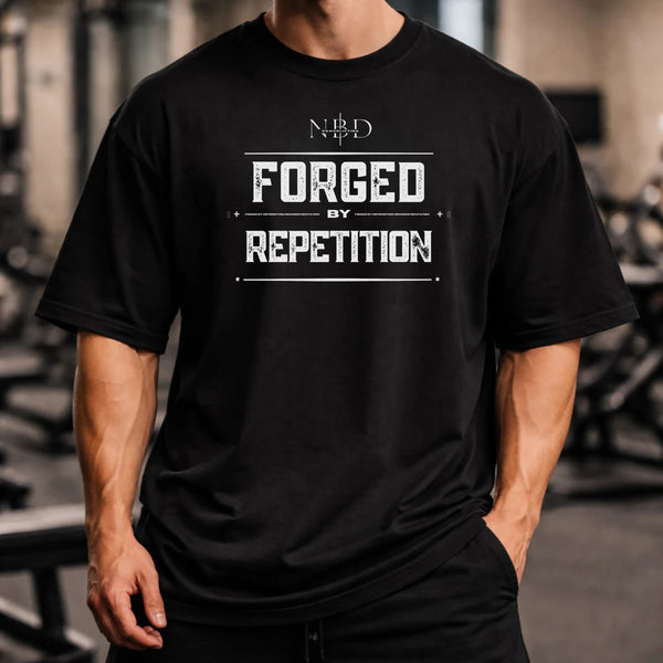 Forged by Repetition - NBD Premium Oversized Tee in Black