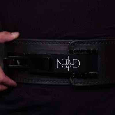 NBD 3 Pin Adjustable Mechanism Lever Premium Leather Belt