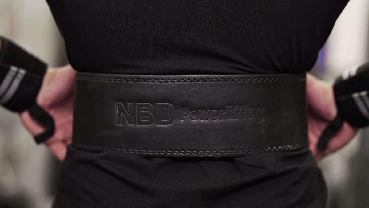 NBD NBD 3PIN Adjustable Mechanism Lever Premium Leather Lever Belt + FREE Powerlifting Special 'Wrist Wraps' worth 1200₹ size