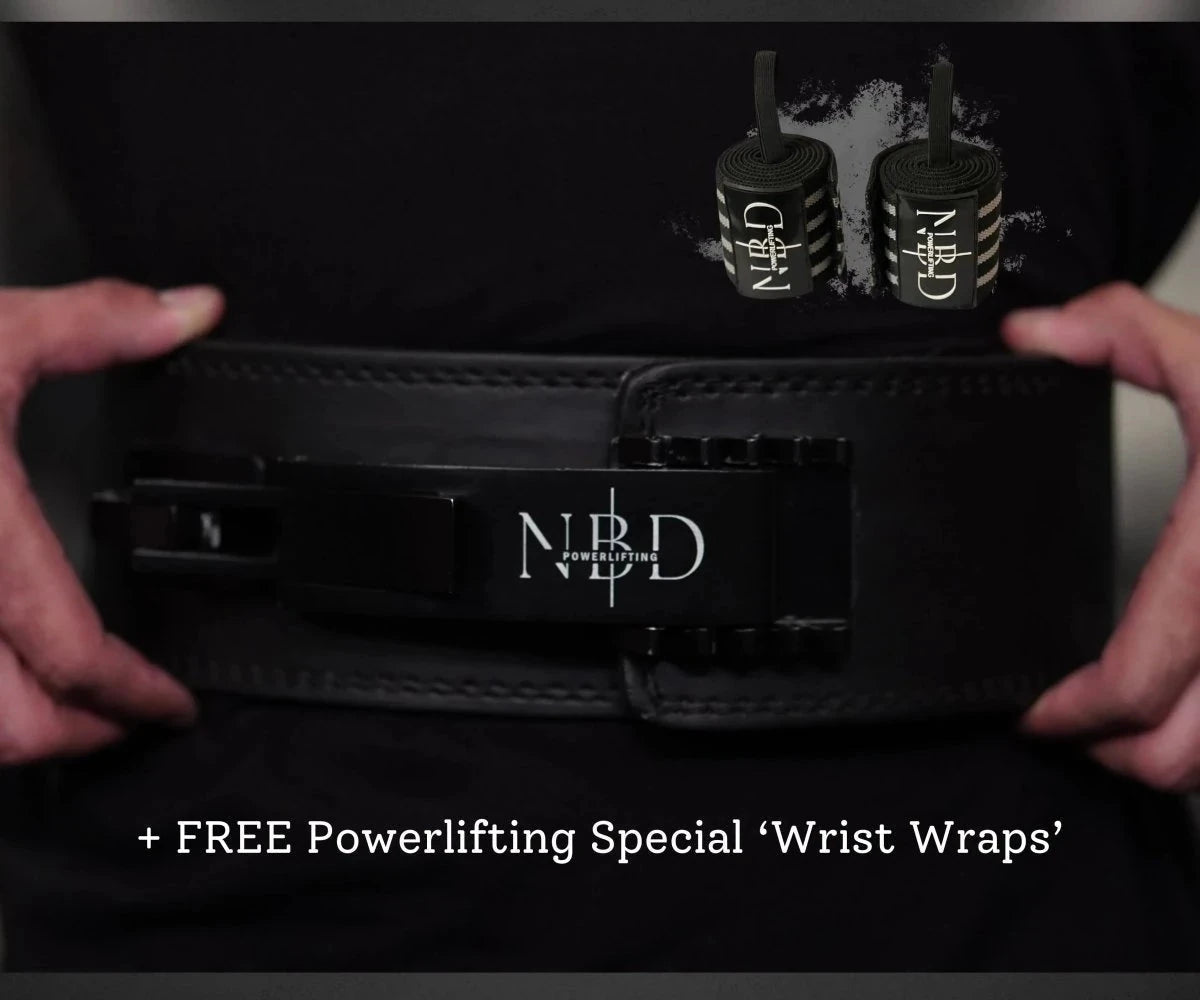 NBD NBD 3PIN Adjustable Mechanism Lever Premium Leather Lever Belt + FREE Powerlifting Special 'Wrist Wraps' worth 1200₹ - 13