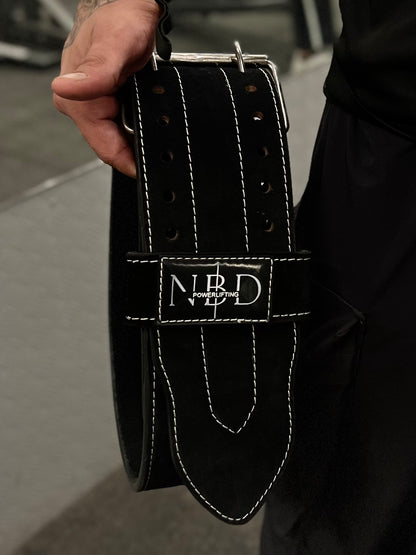 NBD 8mm Leather Gym Belt – Ergonomic Design for Maximum Support