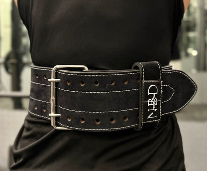 High-Quality Stitching on NBD 8mm Leather Weightlifting Belt for Durability