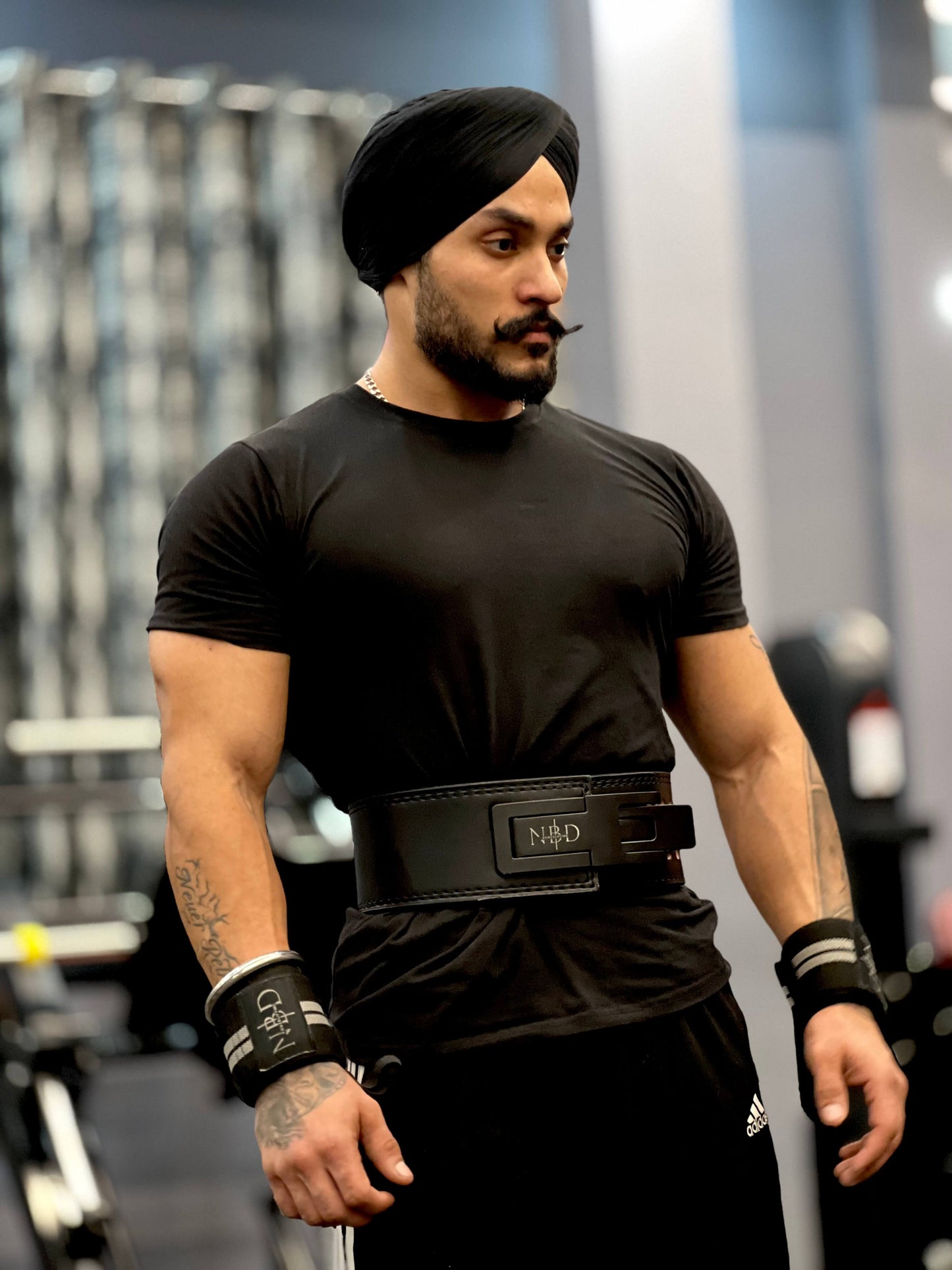 NBD 13mm Powerlifting Belt with Free Wrist Wraps