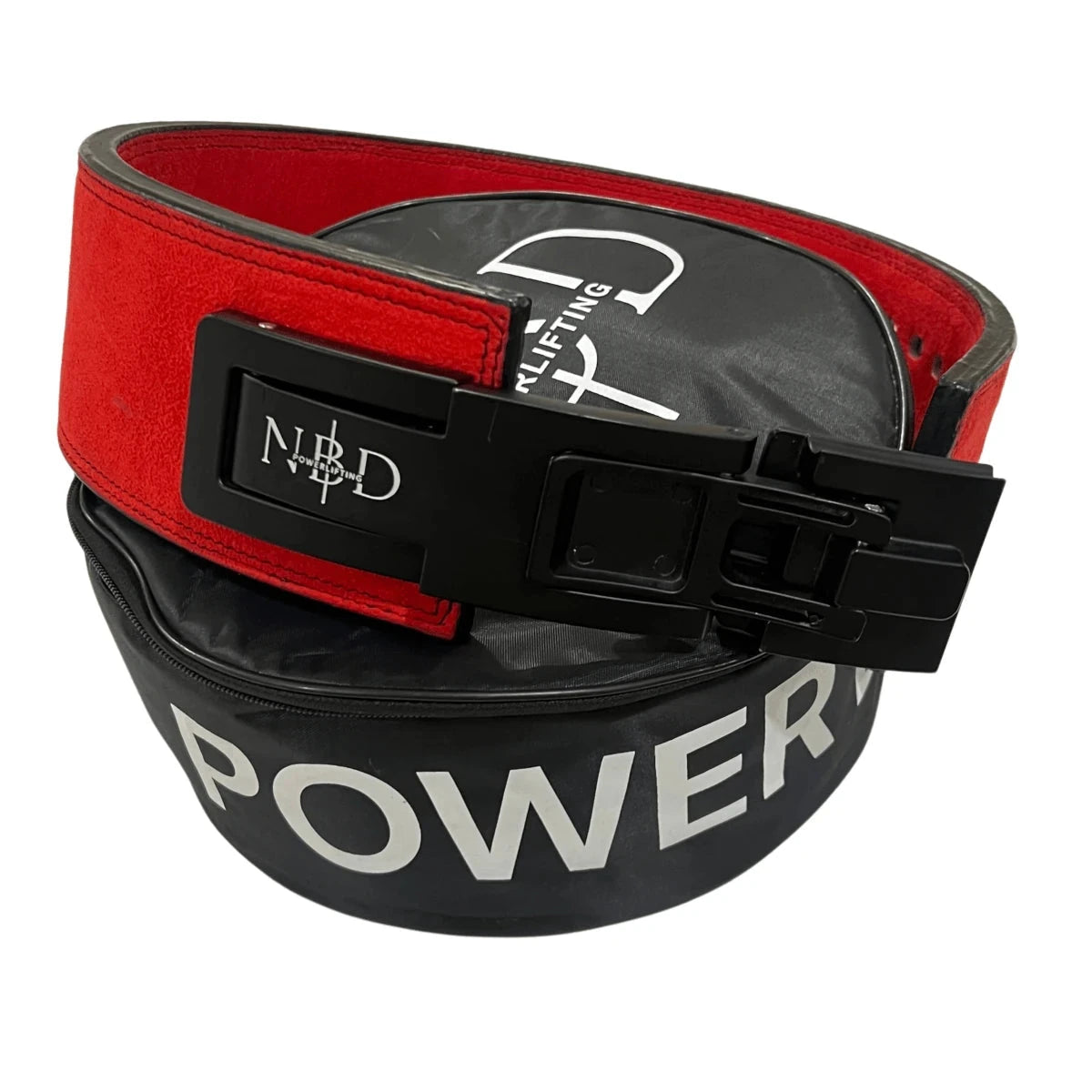 NBD NBD Crimson Premium Lever Belt detail feature shot - 13mm powerlifting belt for sale