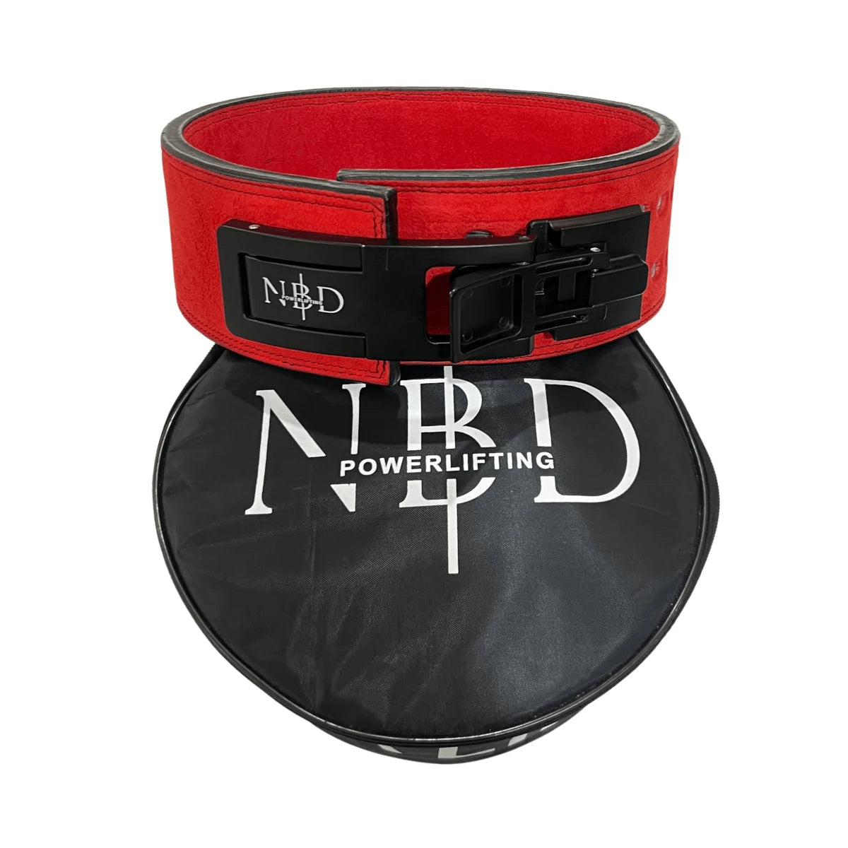 NBD NBD Crimson Premium Lever Belt in use action shot - 13mm powerlifting belt for sale