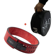 13mm powerlifting belt for sale - NBD NBD Imperial 13mm Premium Leather Belt detail close-up
