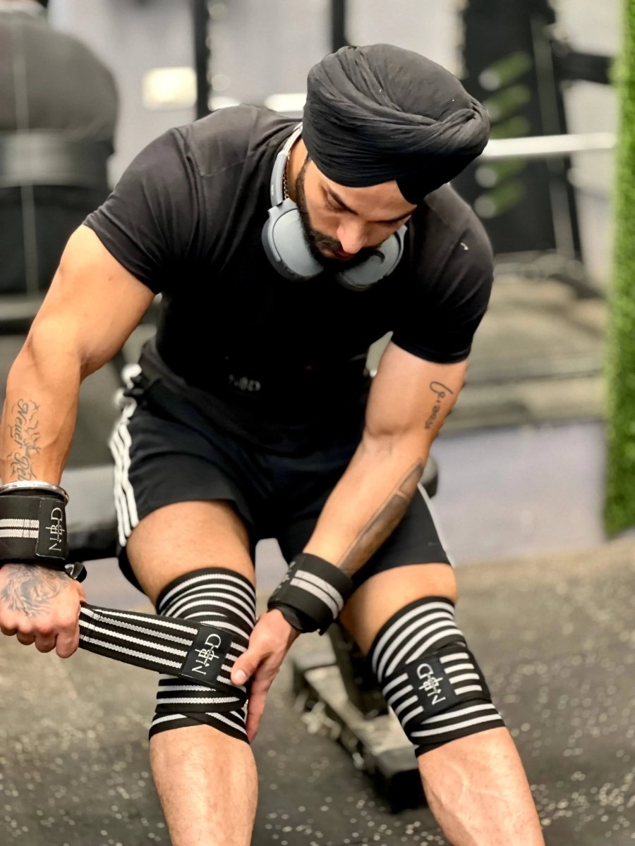 NBD Heavy-Duty Knee Wraps – Maximum Protection for Squats and Leg Workouts
