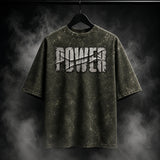 Back Print, Olive Green