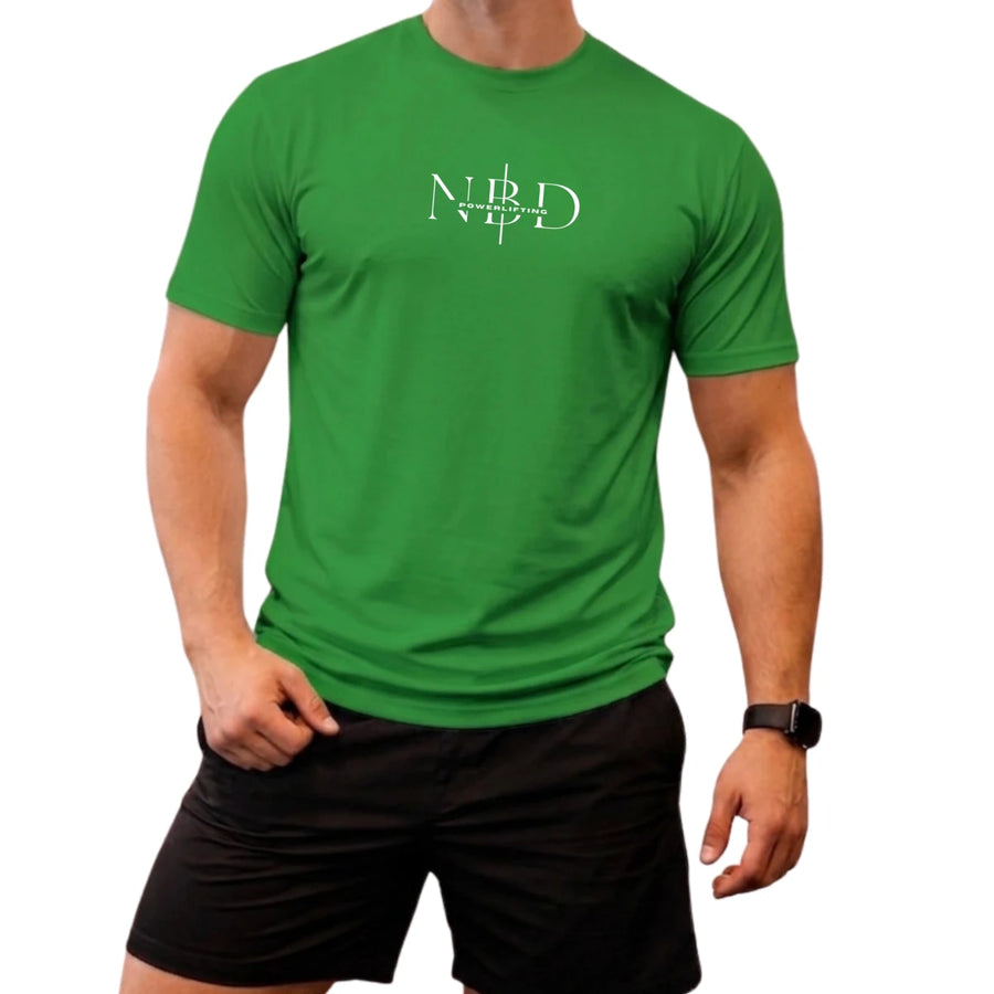 NBD NBD Powerlifting Classic T-Shirt in use action shot - 13mm powerlifting belt for sale