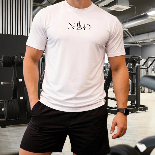NBD Powerlifting Classic T-Shirt in White