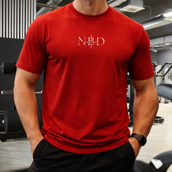 NBD Powerlifting Classic T-Shirt in Red