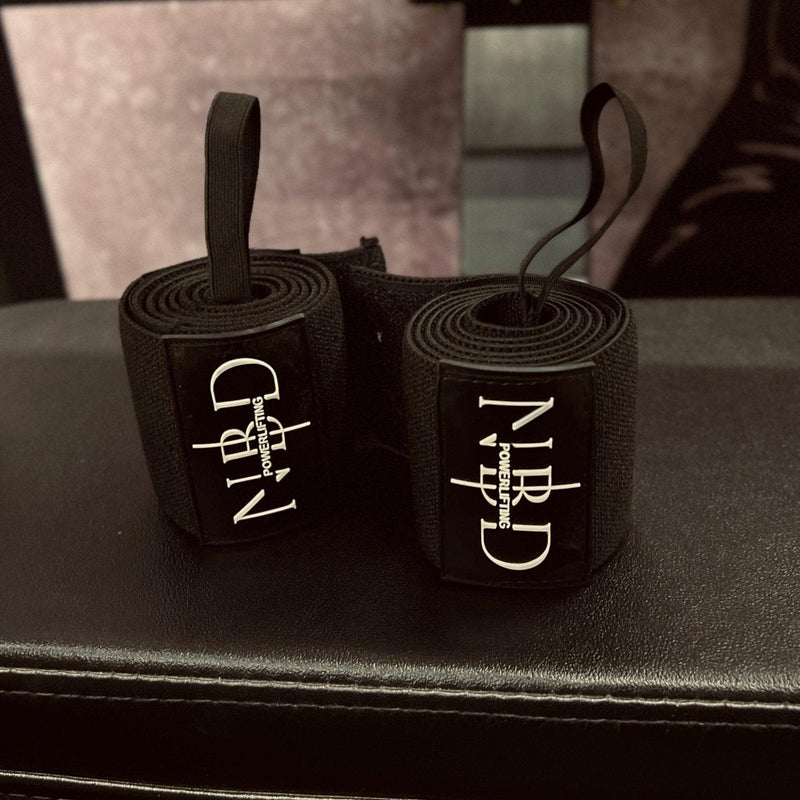 NBD Close-up NBD powerlifting wrist wraps heavy duty material IPF competition grade