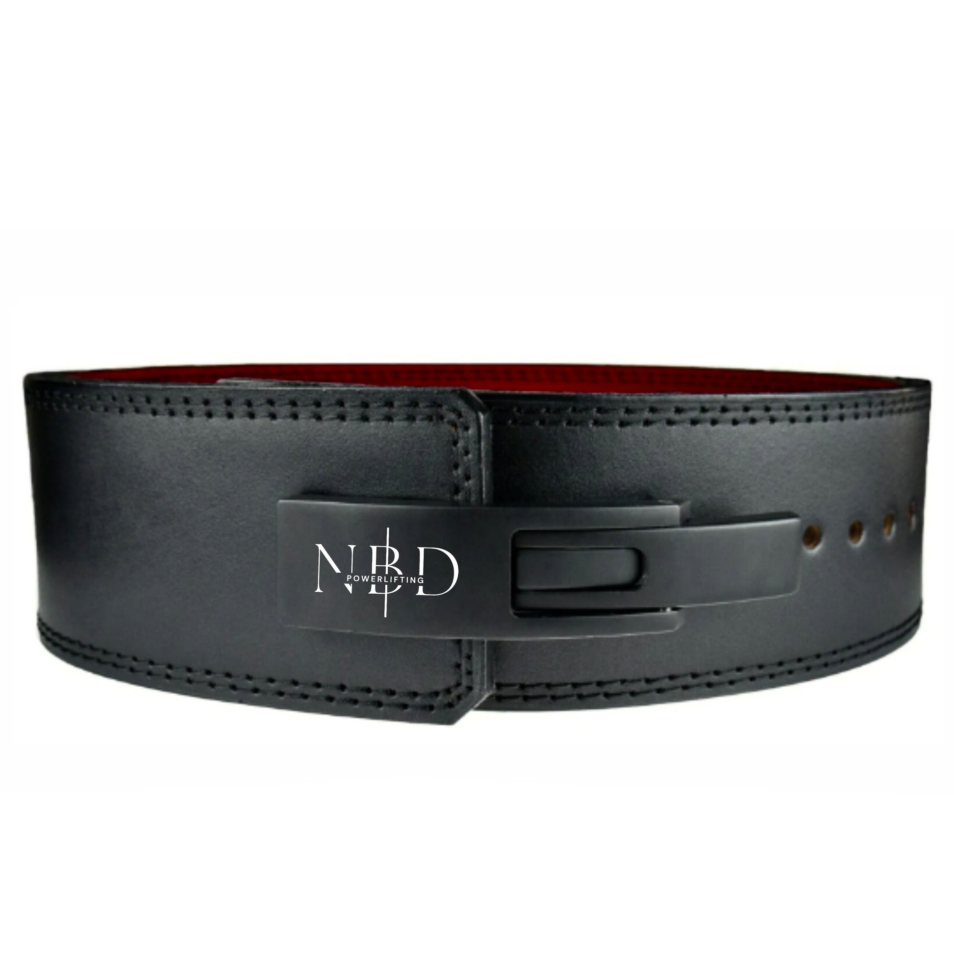 Side Angle of NBD 13mm Premium Leather Lever Belt for Maximum Support