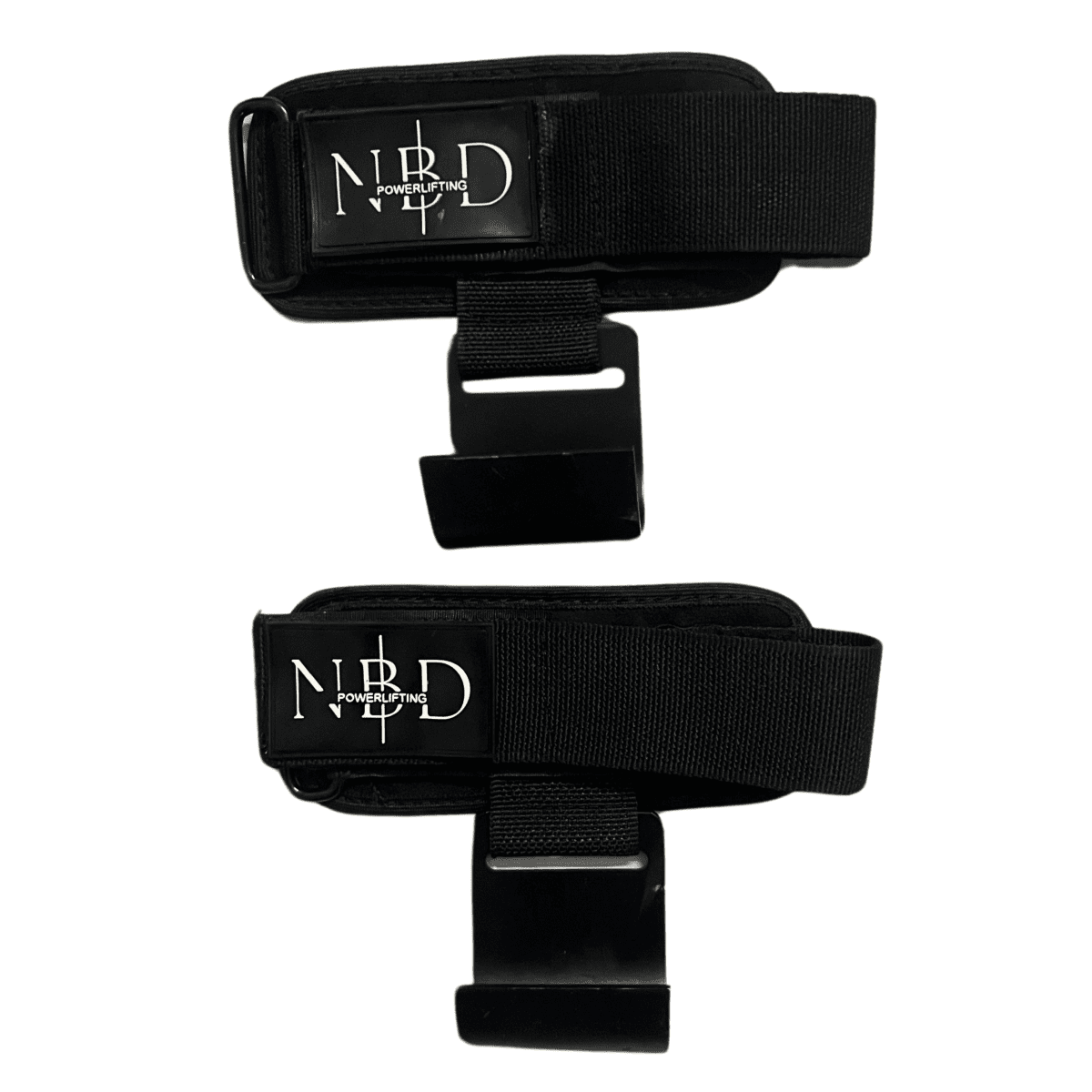 Pair of premium NBD Power Hook Grips for superior lifting performance and hand protection.








