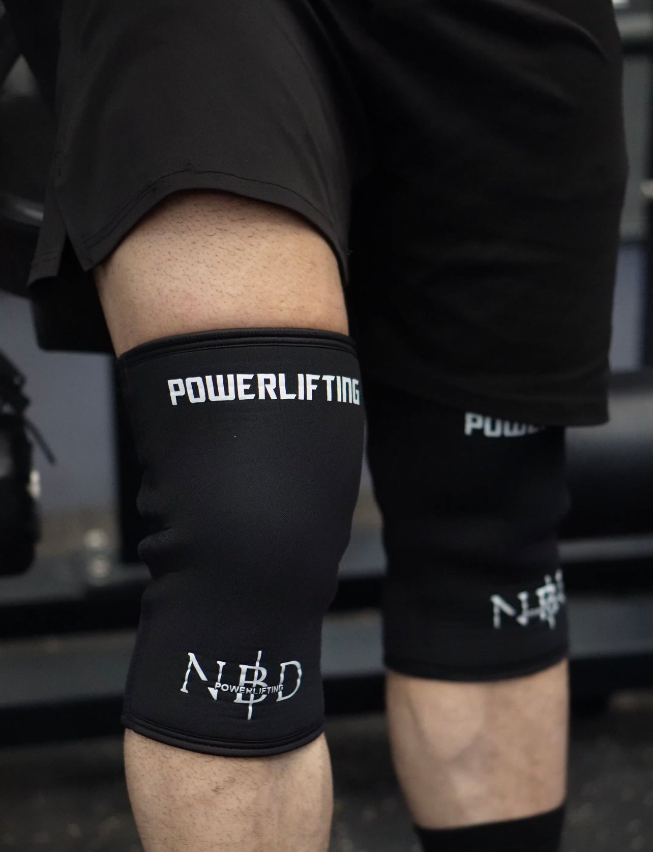 NBD PRO Powerlifting Knee Sleeves – Back View for Secure Fit & Stability


