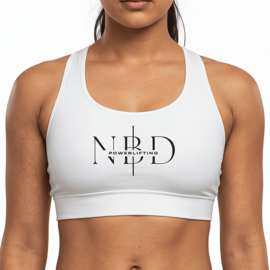 NBD NBD Sports Bra lifestyle action shot - IPF approved 13mm powerlifting belt brands