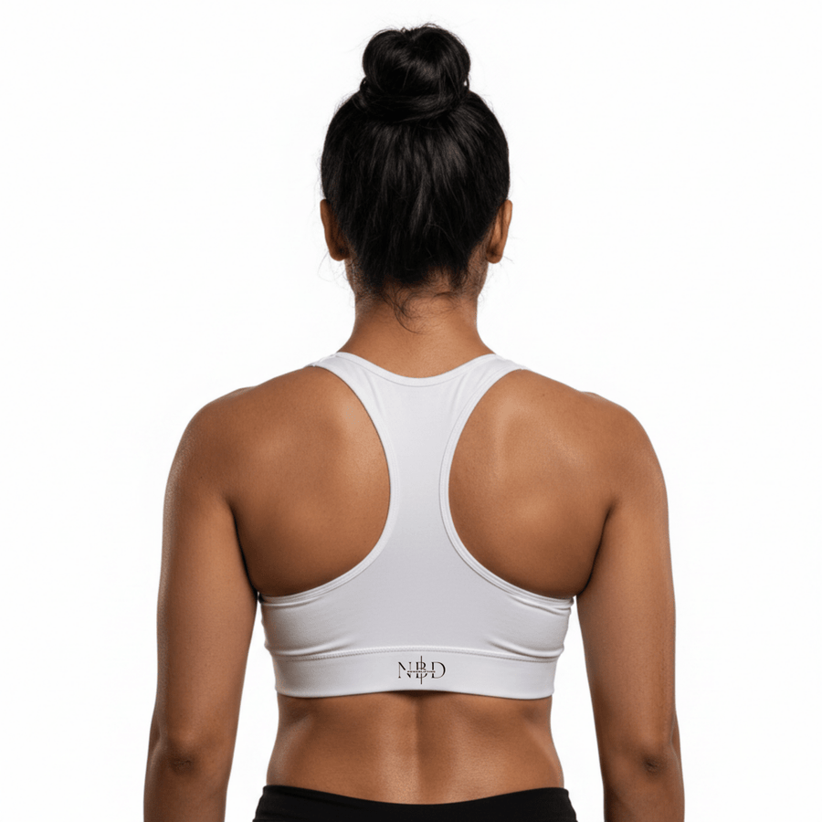 IPF approved 13mm powerlifting belt brands - NBD NBD Sports Bra detail close-up