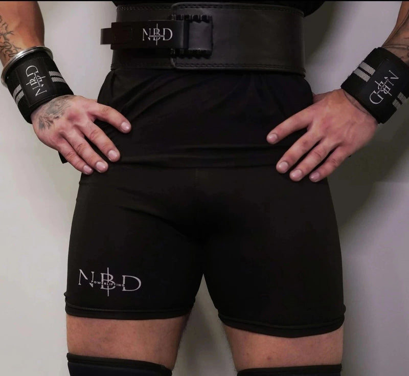 NBD vs other powerlifting brands India - NBD NBD 'Training Tights' side angle view