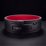 13mm powerlifting belt for sale - NBD NBD Viper 13mm Premium Leather Belt detail close-up