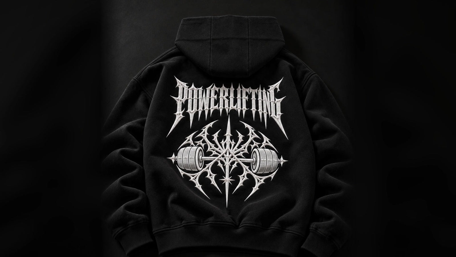 NBD Powerlifting Crest 3D puff print zip hoodie — product film